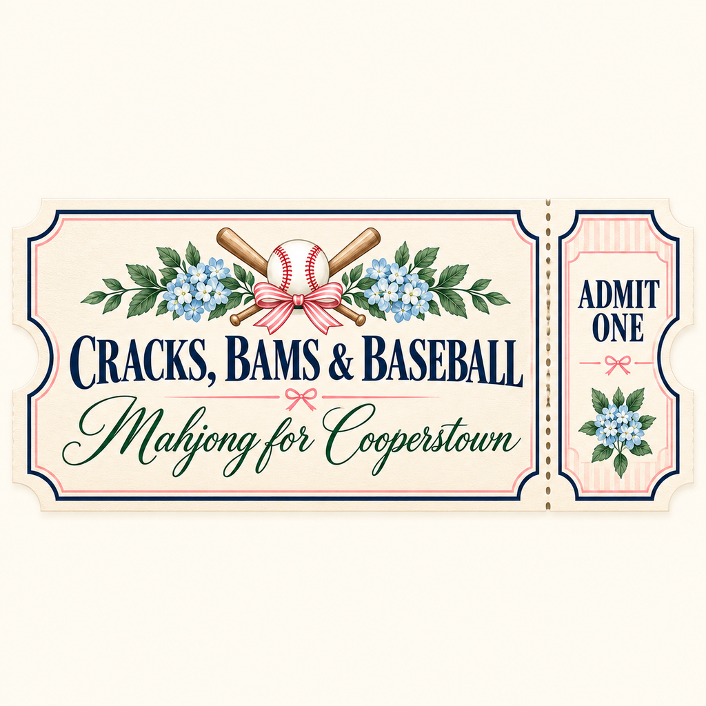 Cracks, Bams & Baseball — Mahjong Fundraiser Ticket