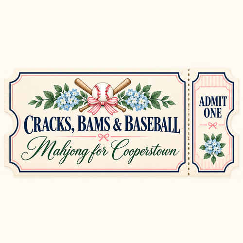 Cracks, Bams & Baseball — Mahjong Fundraiser Ticket